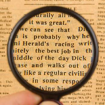 6X Mini Cep Katlan�r B�y�te� Deri K�l�fl� Cam Lensli 45 gr Okuma L�p