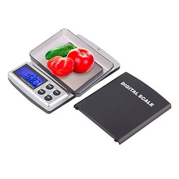 Hassas Terazi 200g/0.01g Açılır Kapak LCD Dijital Işıklı Ekran
