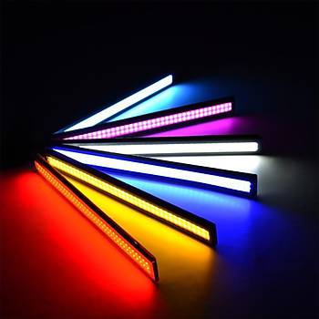 Ultra Parlak Cob Led Gündüz Farları DC 12V 17cm Su geçirmez 2 Adet Set Sis Lamba