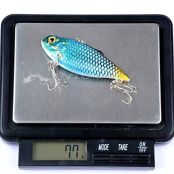 PROFISHER Mavi/Siyah Sert Yapay Balk Yem 6,5 cm 7,7 gr # 8