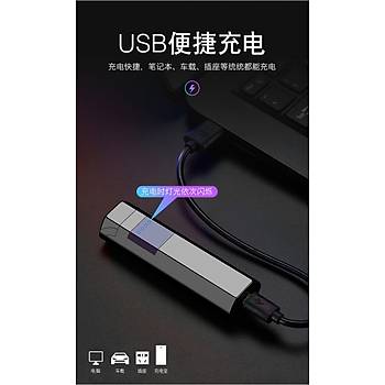 Çift Ark Plazma Elektronik Çakmak Hexa Alevsiz USB Þarj Edilebilir 