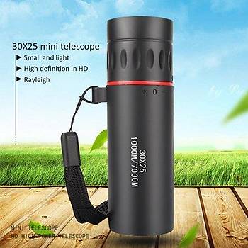 30x25 Monoküler Teleskop Çift Odaklı Optik Zoom Gündüz ve Gece