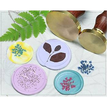 Eritme Balmumu M�hr� Damga 22 mm Yuvarlak Bo� Bak�r Kafa + G�la�ac� Kol 