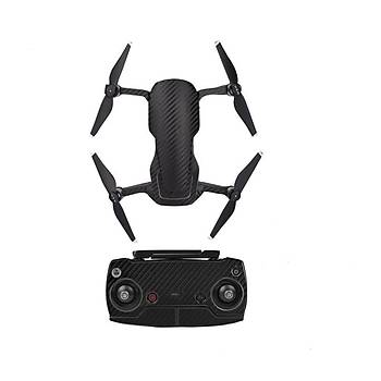 Dji Mavic Air için Siyah Karbon Grain Su Geçirmez PVC Cilt Çıkartma Seti