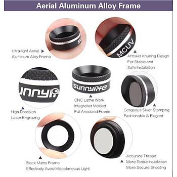 DJI Mavic Pro Platinum Kamera İçin Kızaklı Optik Lens 4 lü Filtre Set MCUV / CPL / ND4 / ND8