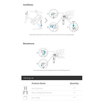 DJI Mavic Air 2 Y�kseltilmi� G�venli �ni� Aya�� Seti Pgytech