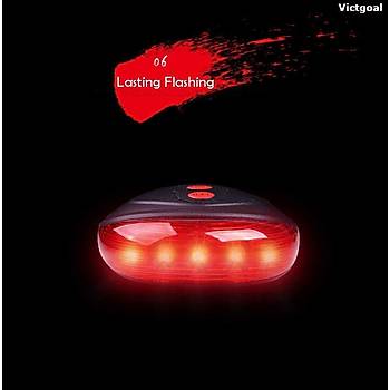 Bisiklet Lazer Gece Uyar� Arka Led lambas� H �eklinde Lazerli