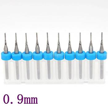 Tungsten Karbr PCB Kesme CNC Freze Ahap leme 0.9mm 10 Adet 
