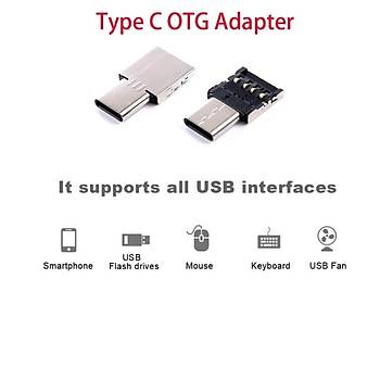 Tip C USB OTG Konnektör Adaptörü USB Flash Sürücü S8 Note 8 Android  