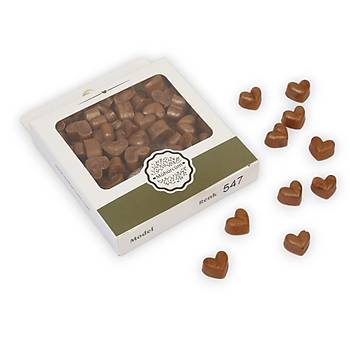 Mhr Mumu Eritme Kalp Boncuk Paket Model No: 547 KARAMEL BRONZ