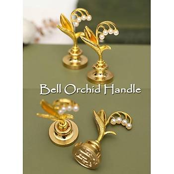 Mum M�h�r Damga Kolu Premium Metal �an Orkidesi Gold