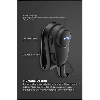 Bluetooth Motosiklet Kask Kulaklk Anti-Parazit Eller Serbest Yamur Geirmez