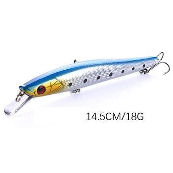PROFISHER 3 Renk Set 2 Kanca Sahte Bal�k Yem 18 gr 14,5 cm N-Tail