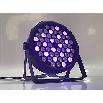 54 LED UV Mor Sahne Işık DMX 8 Kanal Ultraviyole Strobe Projeksiyon Lamba