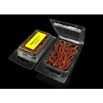 PROFISHER 20 Adet Silikon Yapay 10cm nce Solucan Sahte Yem 