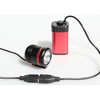 4 AA Pil USB Depolama - Metal Kasa Kutusu Tutucu Bisiklet LED Iþýk Açýk Yürüyüþ Kamp Bisiklet Pratik Taþýnabilir.