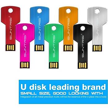 32 GB USB 2.0 Flash Sürücü Metal Anahtar Şeklinde Su Geçirmez Suntrsi