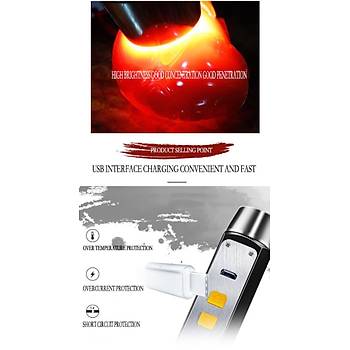 365nm 395nm UV Sarı Beyaz T6 Led 380lm 4 Renk El feneri USB Şarjlı Su Geçirmez 