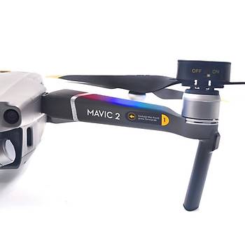 DJI Mavic 2 Zoom Düşük Gürültü Led Işıklı Flaş Desenli Gece Uçuş Pervane