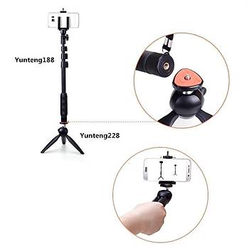 Mini Tripod + Telefon Tutucu Klip SLR Dijital Kamera Aksiyon Kamera   
