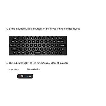 2.4 GHz Kablosuz Oyun Klavye Akıllı Hava Fare Tochpad Uzaktan Kumanda