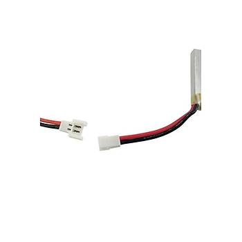 Lipo Pil 3.7V 650mAh 25C Dron ve RC Model Bataryası HX2.54 Soket