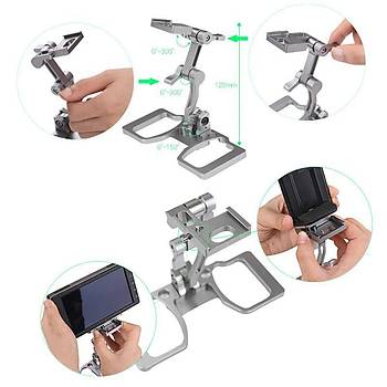 DJI Mavic 2 Pro Kumanda Tablet Telefon Tutucu Klips Metal 10 in