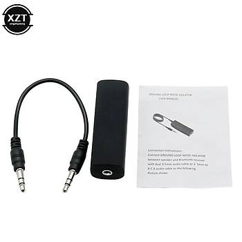 Stereo Ses Filtresi Redüktör Gürültü İzolatör Ses Parazit Engelleme 3.5mm Stereo Ses
