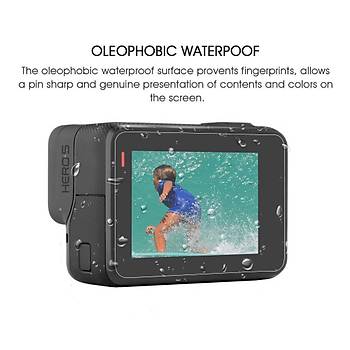  Hero 5 için 2 in 1 Ekran Koruyucu Film Ön Lens ve Arka Ekran Koruma