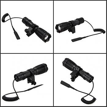 10W 940nm IR Led Gece Görüş Kızılötesi Odaklanabilir Taktik El Feneri Avcılık 