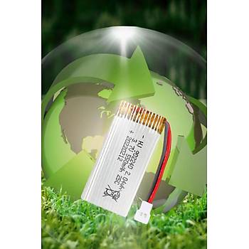 Lipo Pil 3.7V 550mAh 25C Dron ve RC Model Bataryas HX2.54 Soket