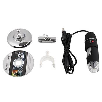 USB Dijital 1000X Mikroskop Endoskop Zoom 8LED li + Stand 