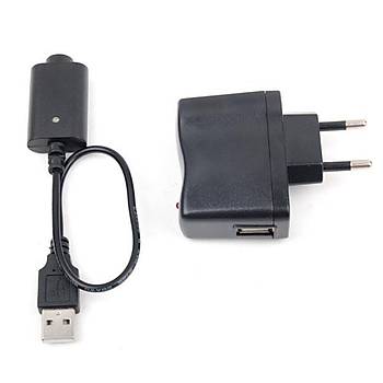 EGO USB Pil arj Cihaz T510 Dili 11cm Kablo + ADAPTR SET CE4 EVOD E-XY