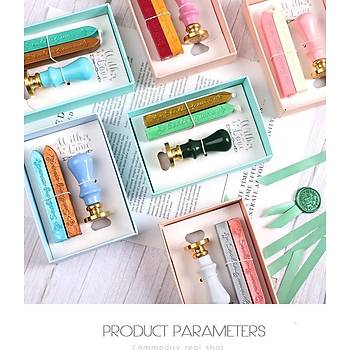 M�h�r Mumu Seti Damga Diy Zarf Kurdele Davetiye 
