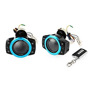 Motosiklet LCD FM MP3 Çalar Su Geçirmez Müzik Çalar Anti-Hırsızlık Alarm USB SD 