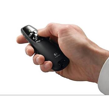 Logitech R400 Yeşil Lazer Pointer Sunum Kumandası PPT Kablosuz Sunum İşaretçi  