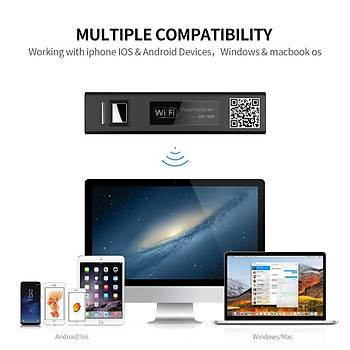 Tbbi Wifi Endoskop Muayene Kamera 5.5 mm 2 mt Mini Otoskop Su Geirmez 