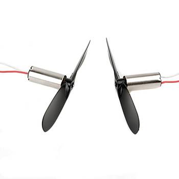 DC 3.7V 35000 RPM Çekirdeksiz Motor + Pervane 2 li Set DIY RC Uçak Dron