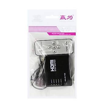 HDMI 1080p Hd Spilitter 5 Port Datc Hub Kutusu ve Uzaktan Kumanada