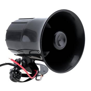 Ara Motosiklet Megafon Hoparlr 115db 100W 12V 6 Farkl Siren Sesi Mikrofon