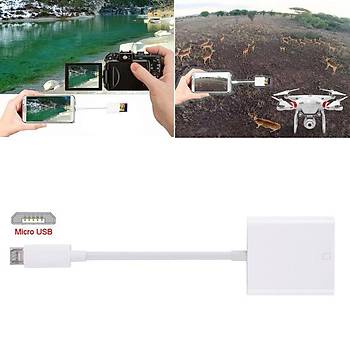Mikro USB SD Kart Okuyucu OTG Android Telefon PC Dijital Kamera Veri Kablosu