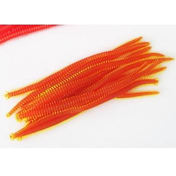 PROFISHER 10 Adet Set 13,5cm Turuncu Silikon Solucan Sahte Yem  
