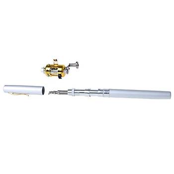 Süper Mini Cep Kalem Olta 23 cm Karbon/Alüminyum Kamp Seyahat