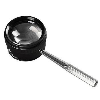 30x 40mm Metal Kasa Optik Cam Lens El Büyüteç Kolay Kavrama Saplı