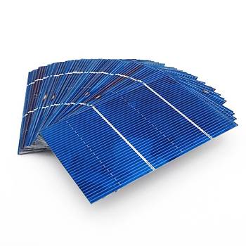 Polikristal Silikon Güneþ Paneli Hücre Modülü 50 Adet 78x52mm 1.32A 0.5V
