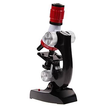 Microskop Kit Lab LED 100X-1200X Ev Okul ÇocukEðitim
