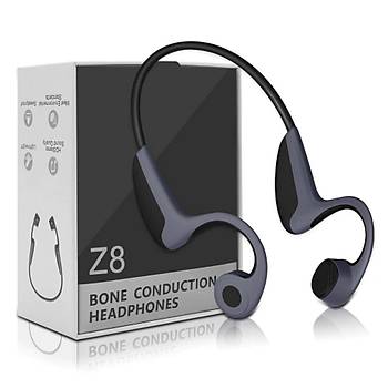 Bluetooth 5.0 Z8 Kablosuz Kemik letimli Mikrofonlu Kulaklk Outdoor