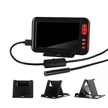 Renkli Ekran 1080P Borescope 8 mm Kamera Ik Ayarl arjl 8 LED 10 mt Sert Kablo