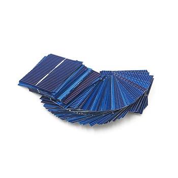 Polikristal Silikon Güneş Paneli Hücre Modülü 50 Adet 39x39mm 0.50A 0.5V