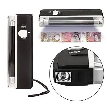 UV Para Dedektr ve Fener Portatif Tanabilir 2 in 1 UV Floresan DANIU